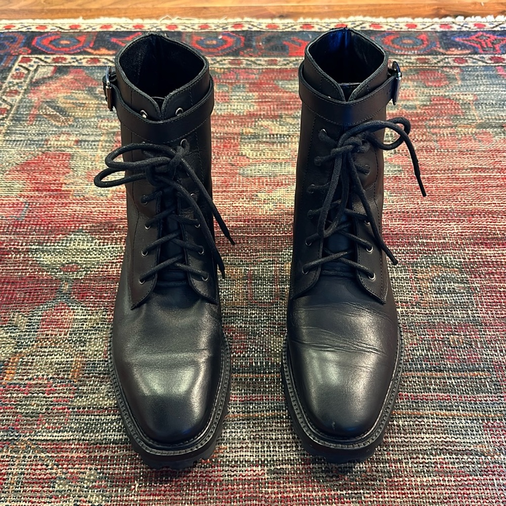 Rachel Comey Dame Boots Lug Sole, Lace Up, Combat - SZ 9